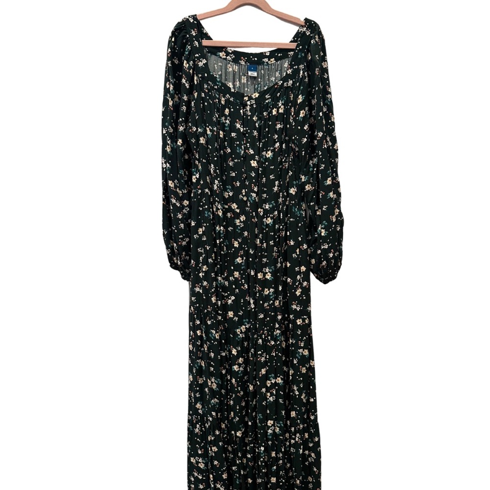 Old Navy Dark Floral Maxi Dress